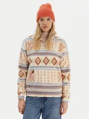 Bluzy damskie - Roxy Polar Live Out Loud ERJPF03169 Beżowy Relaxed Fit - miniaturka - grafika 1