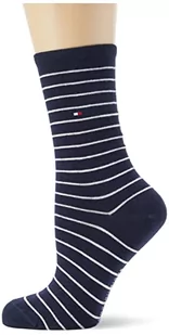 Tommy Hilfiger Skarpety damskie Small Stripe Socks, niebieski (midnight blue), 39-42 EU - Skarpetki damskie - miniaturka - grafika 1