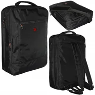 Torebki damskie - Plecak torba na ramię 2w1 Travel'n'Meet ME-044 czarny - miniaturka - grafika 1