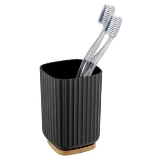 Czarny kubek na szczoteczki do zębów Wenko Rotello - Kubki na szczoteczki do zębów - miniaturka - grafika 1