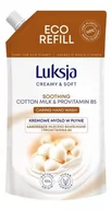 Mydła - Luksja Mydło w płynie Cotton Zapas 400ml - miniaturka - grafika 1