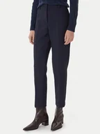 Spodnie damskie - Tommy Hilfiger Spodnie materiałowe WW0WW48355 Granatowy Straight Fit - miniaturka - grafika 1