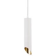 Lampy sufitowe - Lampa zwisowa Lipari P044PL-01-30GU10-W Maytoni tuba biała złota - miniaturka - grafika 1