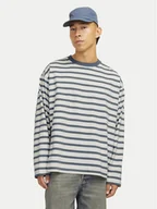 Bluzy męskie - Jack&Jones Longsleeve Islington 12273202 Niebieski Loose Fit - miniaturka - grafika 1