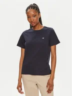 Koszulki i topy damskie - Gant T-Shirt Shield 4200200 Granatowy Regular Fit - miniaturka - grafika 1