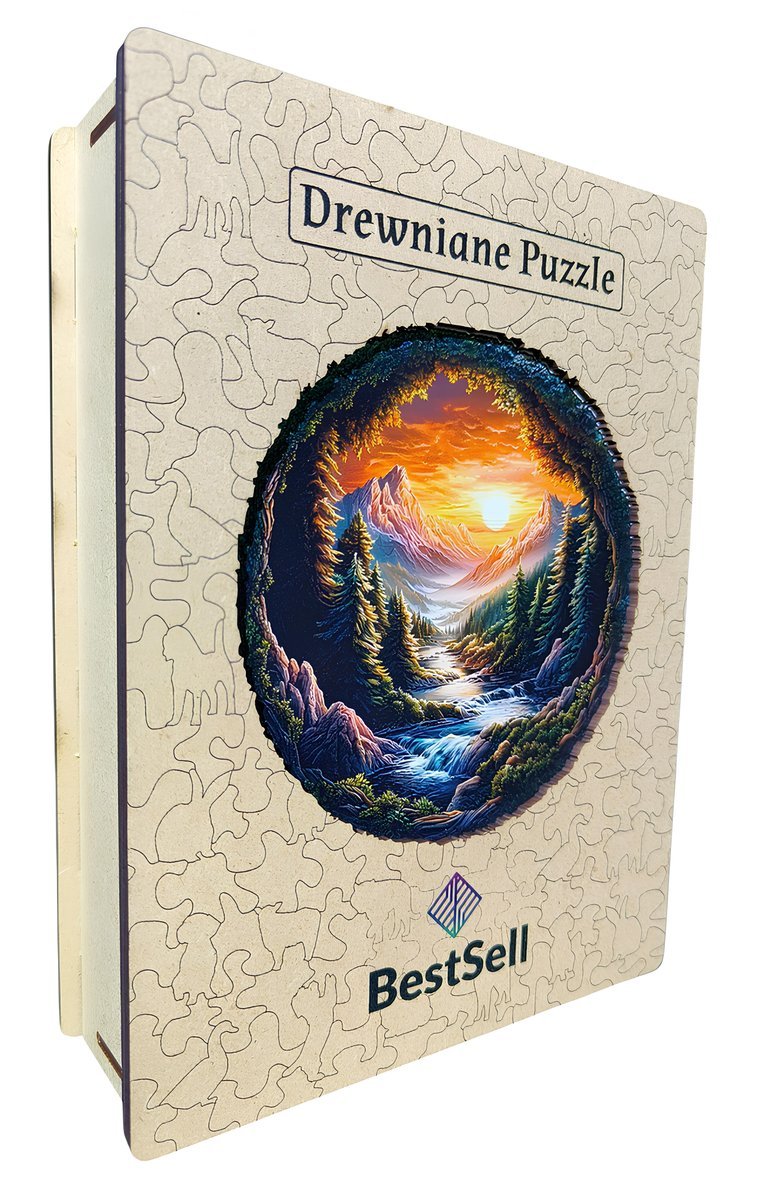 DREWNIANE PUZZLE BESTSELL KRAJOBRAZ NATURA LAS GÓRY UKŁADANKA DLA DZIECI DOROSŁYCH PREZENT NA URODZINY DLA MAMY BABCI TATY DZIADKA