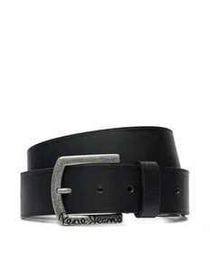 Pepe Jeans Pasek Męski Moss PM021026 Czarny - Paski - miniaturka - grafika 1