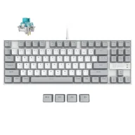 Klawiatury - 3inuS 87-Key 5-in-1 Mechanical Keyboard Hub Dual USB-C Cable Hot-Swappable - Blue Switches - miniaturka - grafika 1
