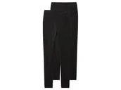 Bielizna ciążowa - esmara® Legginsy ciążowe damskie z biobawełną, 2 pary (Czarny, L(44/46)) - miniaturka - grafika 1