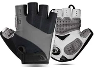 Rękawiczki rowerowe - GIYO Krótkie Rękawiczki Rowerowe z Żelem Amortyzującym Rozmiar XL SZARE - miniaturka - grafika 1