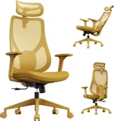 Fotele i krzesła biurowe - SENSE7 Krzesło biurowe Moyo Żółte - miniaturka - grafika 1