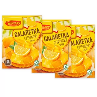 Winiary Galaretka cytrynowy smak 71 g x 3 sztuk - Galaretki - miniaturka - grafika 1
