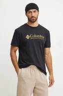 Koszulki męskie - Columbia t-shirt CSC Basic Logo męski kolor czarny z nadrukiem 1680053 - miniaturka - grafika 1