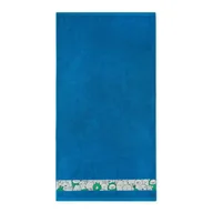 Okrycia kąpielowe dla dzieci - Ręcznik 50x70 Slames zwierzątka Błękit Francuski-5484 turkusowy frotte bawełniany dziecięcy - miniaturka - grafika 1