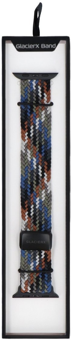 GlacierX pasek Braided Magnetic Buckle Terra Flame do Apple Watch 42/44/45/49mm Wielokolorowy