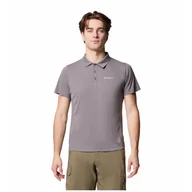 Koszulki sportowe męskie - Koszulka męska Columbia Zero Rules™ Light Polo Rozmiar: L / Kolor: szary - miniaturka - grafika 1