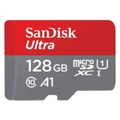 Karty pamięci - SanDisk Ultra microSDXC - Karta pamięci 128 GB A1 Class 10 UHS-I U1 120 MB/s - miniaturka - grafika 1