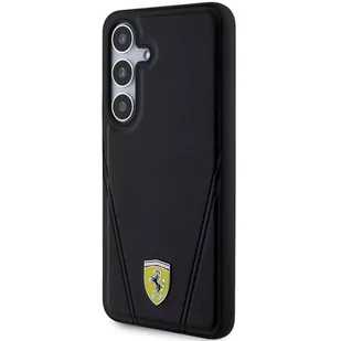 Ferrari FEHMS24MP3BAK S24+ S926 czarny/black hardcase Hot Stamp V Lines MagSafe - Etui i futerały do telefonów - miniaturka - grafika 2