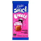 Czekolada - Czekolada Mleczna z żelkami o smaku gumy balonowej 90 g E.Wedel SNACK BUBBLE E.Wedel - miniaturka - grafika 1