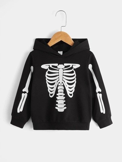 SHEIN BLUZA DZIECIĘCA CZARNA Z KAPTUREM 100CM ŁŁG