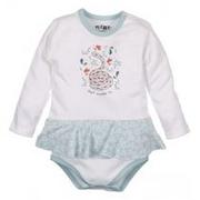 Body dla niemowląt - Nini Body niemowlęce z bawełny organicznej dla dziewczynki 18 miesięcy , rozmiar 86 - miniaturka - grafika 1