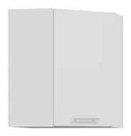 Meble kuchenne - Szafka Wisząca Narożna 1D Vero 60X60X72 Cm Folia Biały Połysk - miniaturka - grafika 1