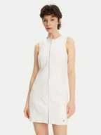 Sukienki - Tommy Jeans Sukienka jeansowa DW0DW20420 Écru Slim Fit - miniaturka - grafika 1