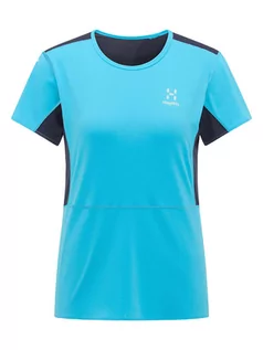 Koszulki sportowe damskie - Haglöfs Koszulka funkcyjna "Lim Crown" w kolorze niebieskim - grafika 1