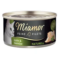 Mokra karma dla kotów - Miamor Feine Filets Naturelle, 6 x 80 g, kurczak z warzywami - miniaturka - grafika 1