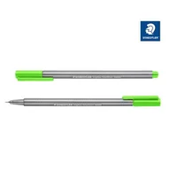 Cienkopisy - Staedtler Cienkopis TRIPLUS FINEL 334-501 zielony neono 0.3mm - miniaturka - grafika 1
