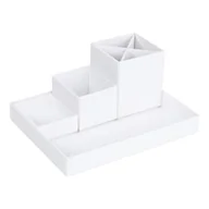 Akcesoria na biurko - Biały 4-częściowy przybornik Bigso Box of Sweden Lena - miniaturka - grafika 1