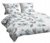 Pościel - pościel z flaneli 160x220 + 2x poszewka F 144-1 miła blue - miniaturka - grafika 1