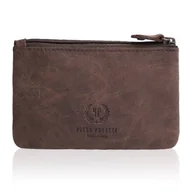 Portfele - Zestaw prezentowy ZUP-36-BR portfel damski skórzany T-01 etui na klucze - miniaturka - grafika 1