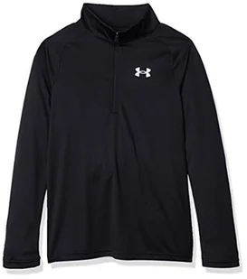 Under Armour Chłopięcy top do biegania Tech 2.0 z zamkiem 1/2, lekki top do biegania z długim rękawem i zamkiem błyskawicznym do połowy, odprowadzający pot i szybkoschnący, 1 szt - Koszulki i topy damskie - miniaturka - grafika 1