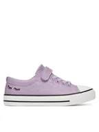 Buty dla dziewczynek - DeeZee Trampki CSS20377-70 Fioletowy - miniaturka - grafika 1