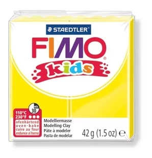 Staedtler Masa termoutwardzalna FIMO Kids 42g zółta AA018STD - Akcesoria rzeźbiarskie - miniaturka - grafika 1