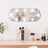 Lustra - Lustro ścienne z oświetleniem LED 25x60 cm szklane owalne - miniaturka - grafika 1