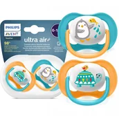 Smoczki uspokajające - Philips Avent smoczek uspokajający Ultra Air 6-18m 2szt. SCF080/07 - miniaturka - grafika 1