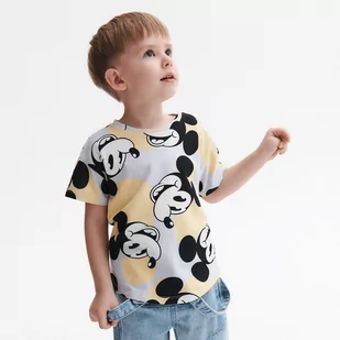 Reserved - Bawełniany t-shirt Mickey Mouse - Niebieski - Koszulki dla chłopców - miniaturka - grafika 1
