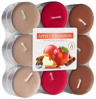 Świece - Podgrzewacz zapachowy jabłko/cynamon 18 sztuk Bispol - grafika 1