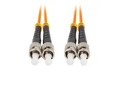 Pozostałe akcesoria sieciowe - Lanberg, Patchcord światłowodowy mm st/upc-st/upc duplex 3.0mm om2 50/125 lszh 15m pomarańczowy lanberg - miniaturka - grafika 1