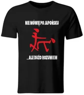 Koszulki męskie - Koszulka Nie mówię po Japońsku, ale dużo rozumiem. Śmieszny t-shirt z nadrukiem, roz. L - miniaturka - grafika 1