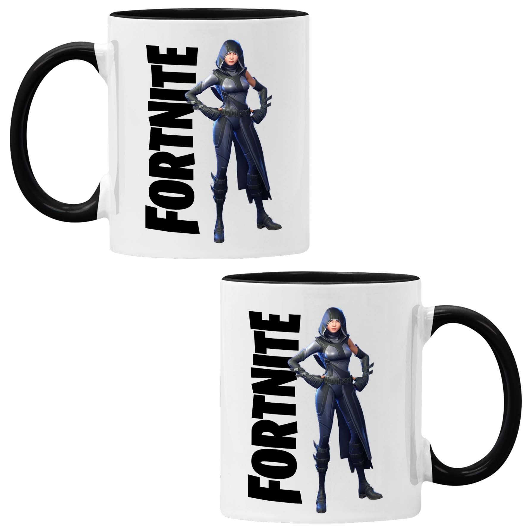 Fortnitefate Kubek Ceramiczny Prezent Tasse Mug Fordtnite Battle Royal Raven Archetype Squad Leader Raptor, Czarny 330 ml