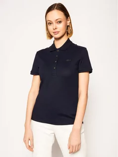 Koszulki i topy damskie - Lacoste Polo PF5462 Granatowy Slim Fit - grafika 1
