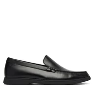 Mokasyny męskie - Mokasyny BOSS Sienne 50557667 Czarny - miniaturka - grafika 1