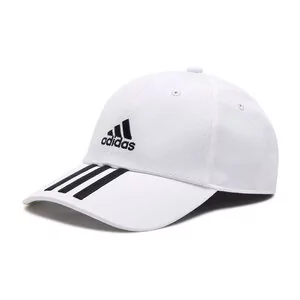 Adidas Czapka z daszkiem Baseball 3-Stripes Twill Cap FQ5411 White/Black/Black - Czapki damskie - miniaturka - grafika 1