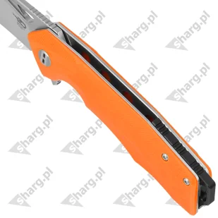 Nóż składany Bestech Toucan Orange G10, Stonewashed / Satin D2 (BG14D-1) - Noże - miniaturka - grafika 4