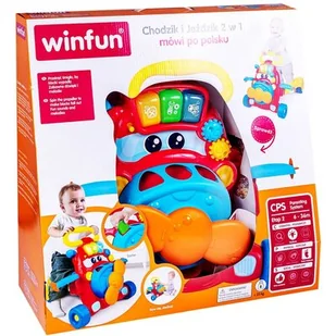 Jeździk Chodzik 2w1 Samolot Sorter Smily 000875 - Place zabaw - miniaturka - grafika 1