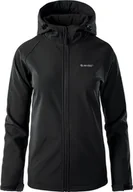 Kurtki i kamizelki sportowe damskie - Hi-Tec SOFTSHELL LADY NETI BLACK/BLACK XXL - miniaturka - grafika 1