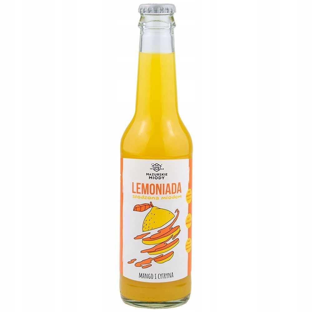 Mazurskie Miody Lemioniada słodzona miodem o smaku mango cytryna 275 ml